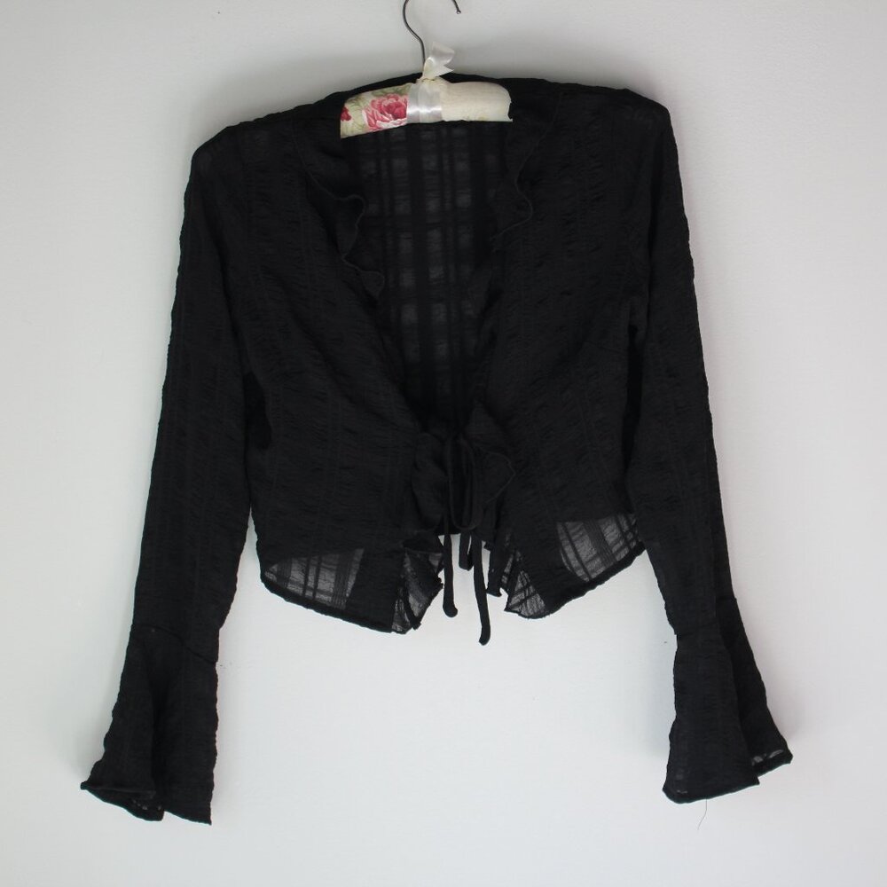 Black Sheer Nasty Gal Blouse